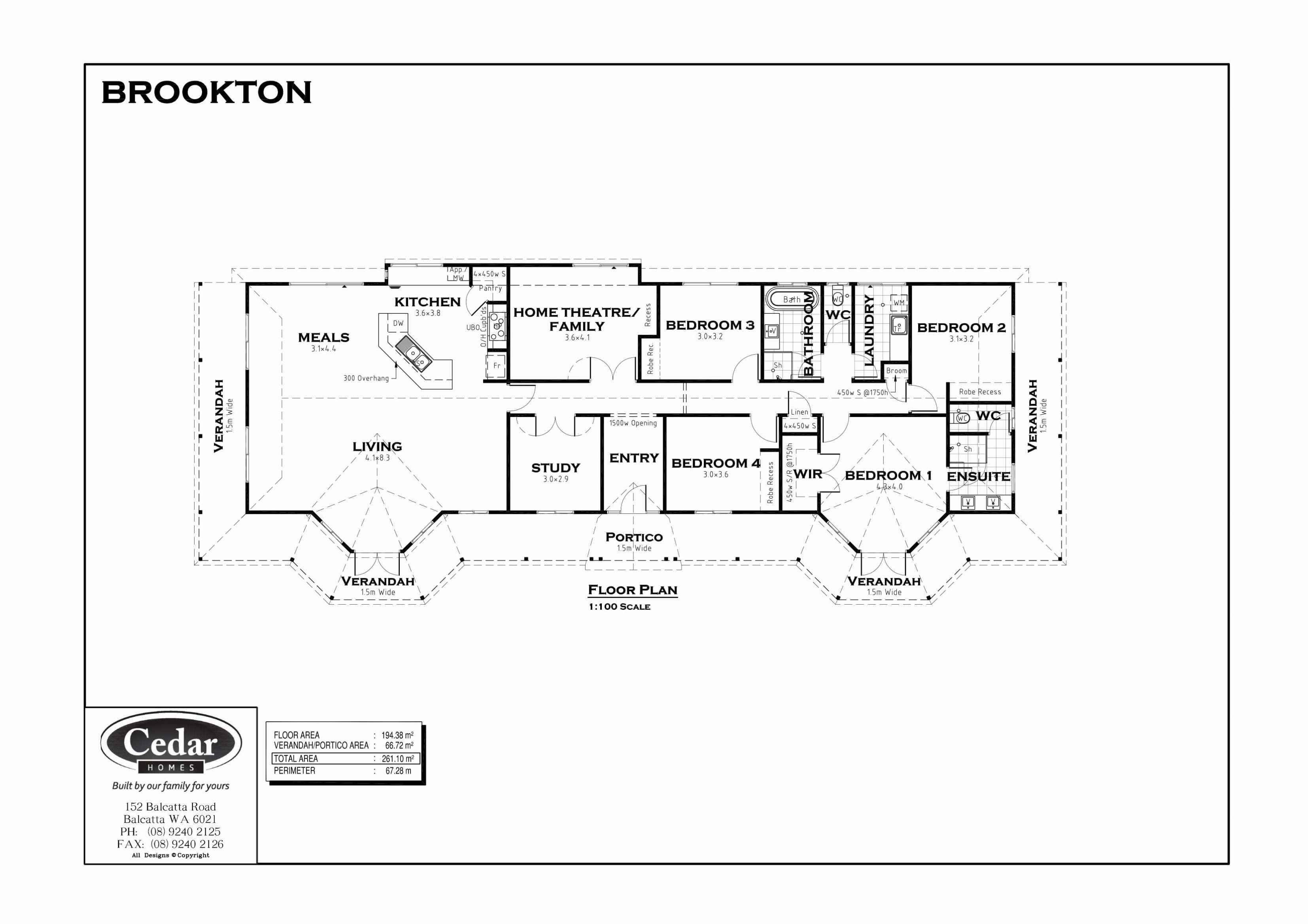 floor plan of the brookton design house floor plan against a white background